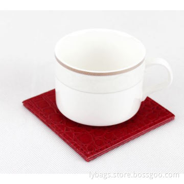 Cup Mat, Leater Mat, Office Supply, Hotel Goods